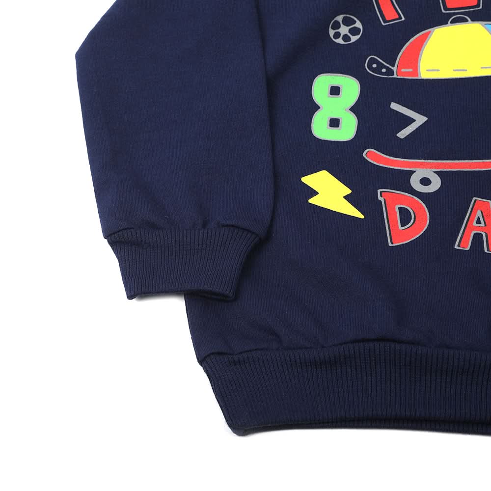 Boys Full Sleeves Hoodie - Navy Blue, Boys Hoodies & Sweat Shirts, Chase Value, Chase Value