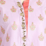 Women's Embroidered Stitched 3Pcs Suit - Light Purple, Women Shalwar Suits, Chase Value, Chase Value
