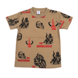 Boys Half Sleeves T-Shirt - Brown, Boys T-Shirts, Chase Value, Chase Value