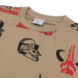 Boys Half Sleeves T-Shirt - Brown, Boys T-Shirts, Chase Value, Chase Value