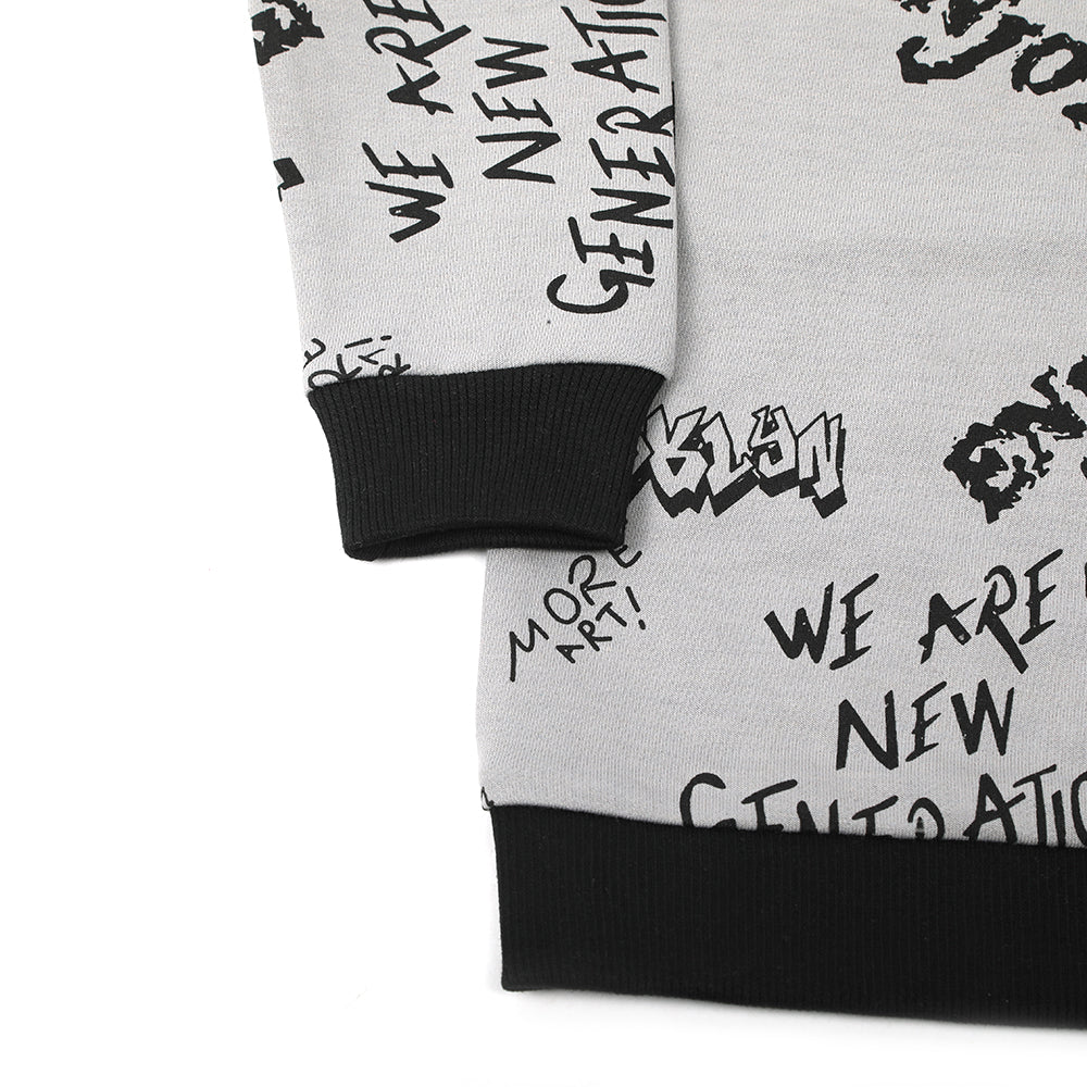 Boys Full Sleeves Hoodie - Light Grey, Boys Hoodies & Sweat Shirts, Chase Value, Chase Value