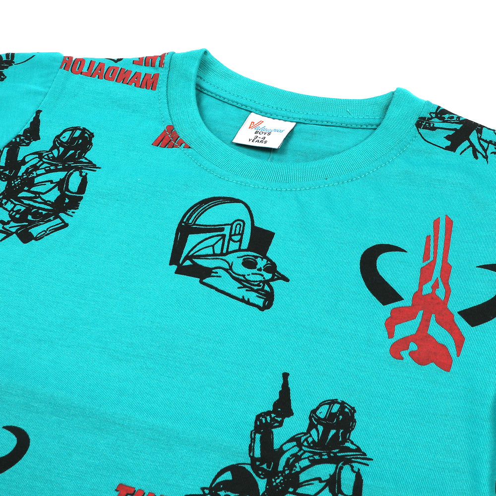 Boys Half Sleeves T-Shirt - Green, Boys T-Shirts, Chase Value, Chase Value