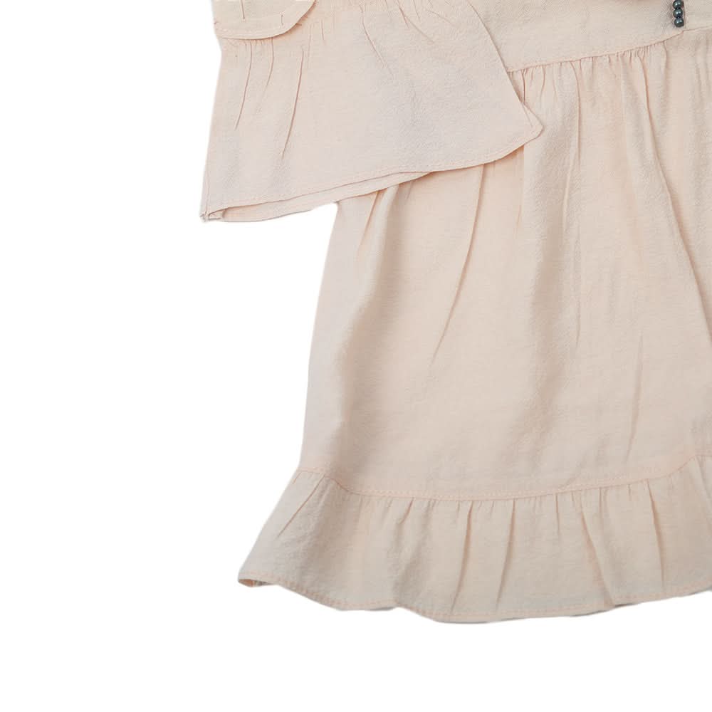 Girls Full Sleeves Woven Top - Fawn, Girls Tops, Chase Value, Chase Value