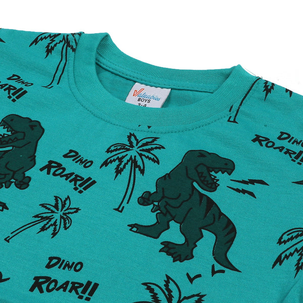 Boys Half Sleeves T-Shirt - Sea Green