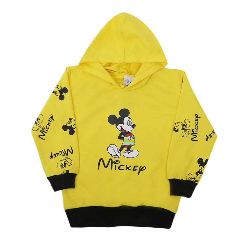 Boys Full Sleeves Hoodie - Yellow