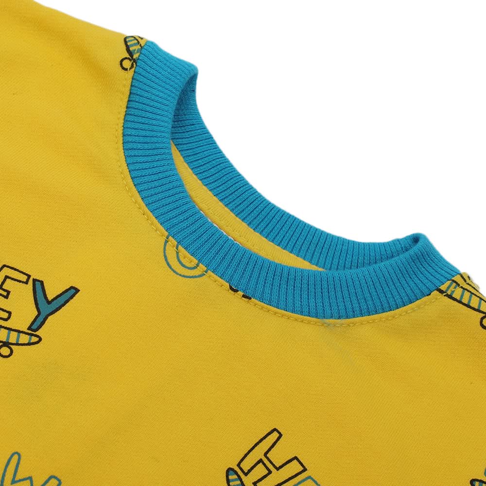 Boys Full Sleeves SweatShirt - Yellow, Boys Hoodies & Sweat Shirts, Chase Value, Chase Value