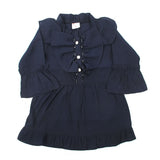 Girls Full Sleeves Woven Top - Navy Blue, Girls Tops, Chase Value, Chase Value