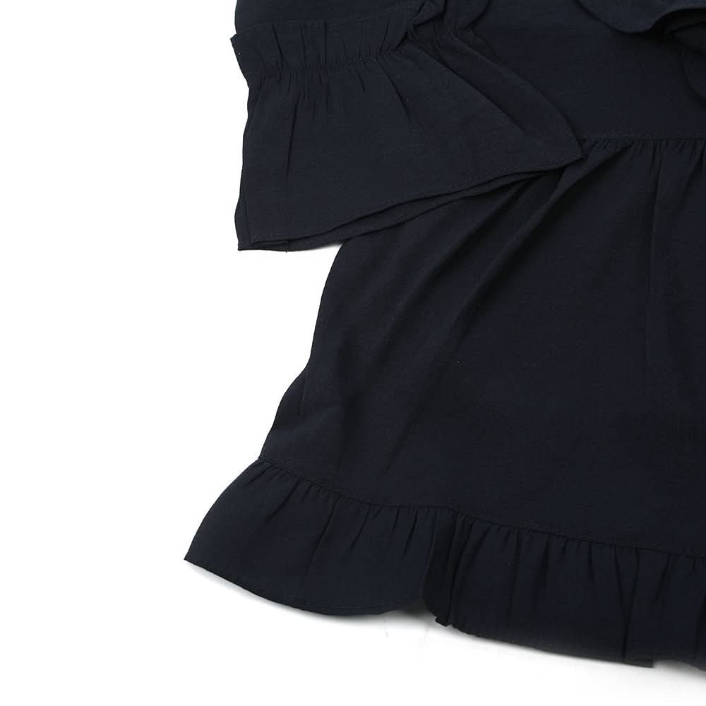 Girls Full Sleeves Woven Top - Navy Blue, Girls Tops, Chase Value, Chase Value