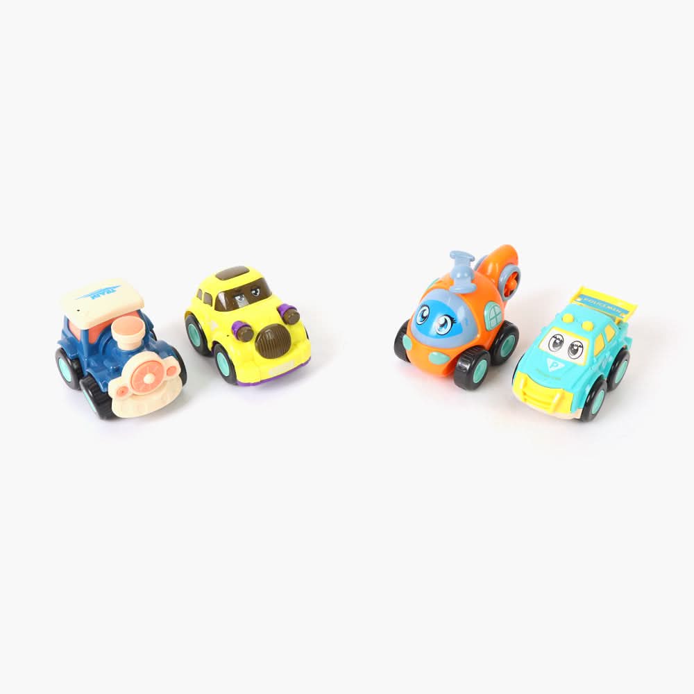Friction Car 4 Pack Set, Non-Remote Control, Chase Value, Chase Value