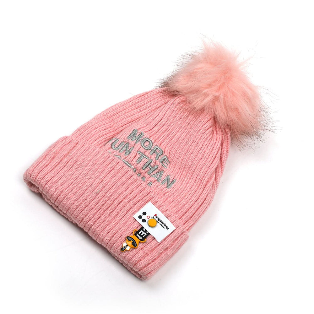 Kids Woolen Cap - Pink, Boys Caps & Gloves, Chase Value, Chase Value