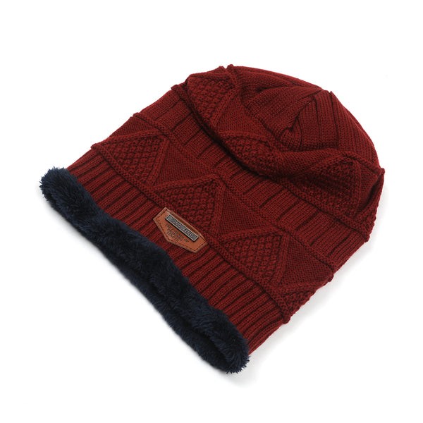 Men's Woolen Cap - Rust