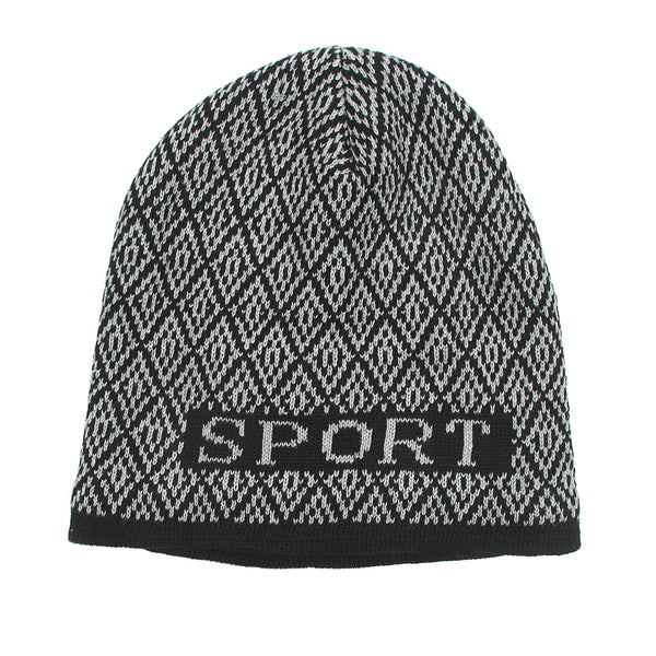 Men's Woolen Cap - Black