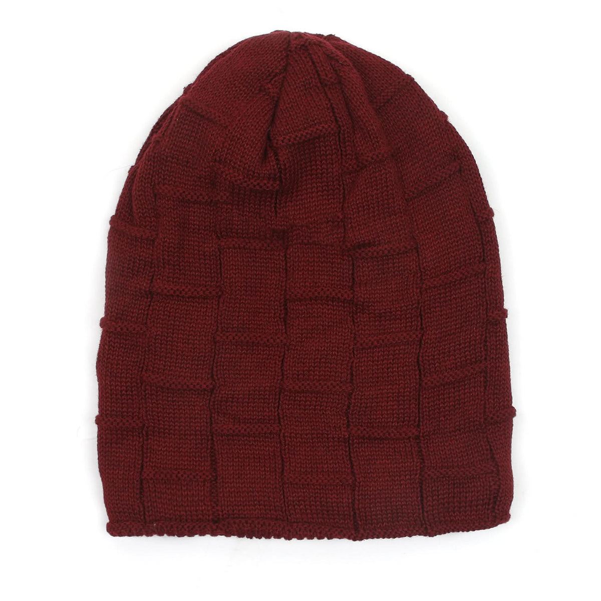 Men's Woolen Cap - Maroon, Men's Cap & Other Accessories, Chase Value, Chase Value