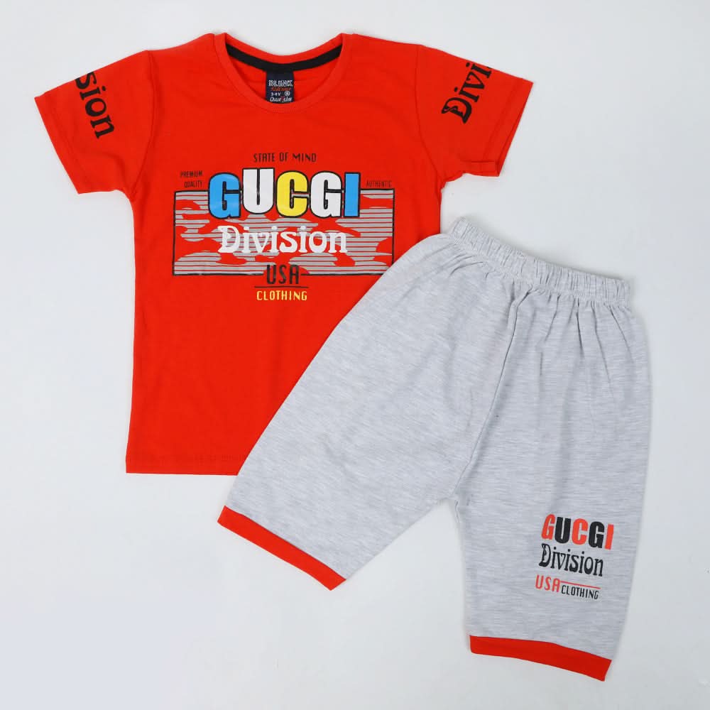 Boys Half Sleeves Suit - Orange, Boys Sets & Suits, Chase Value, Chase Value