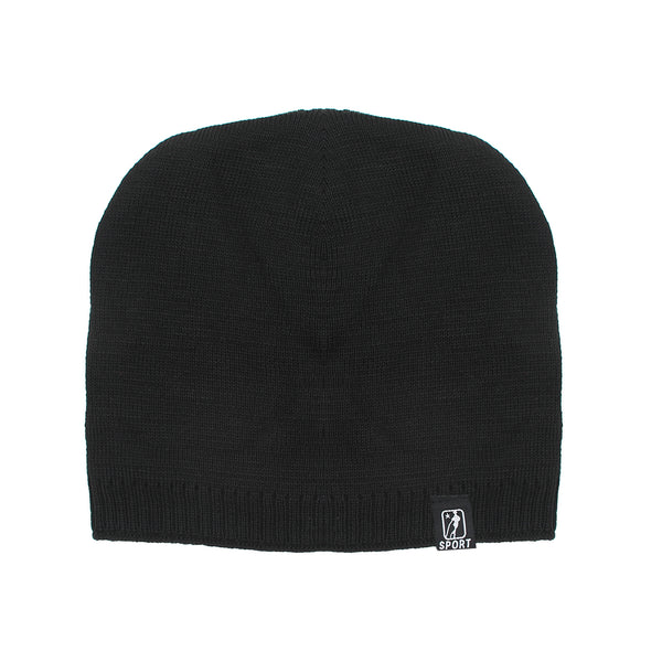 Men's Woolen Cap - Black