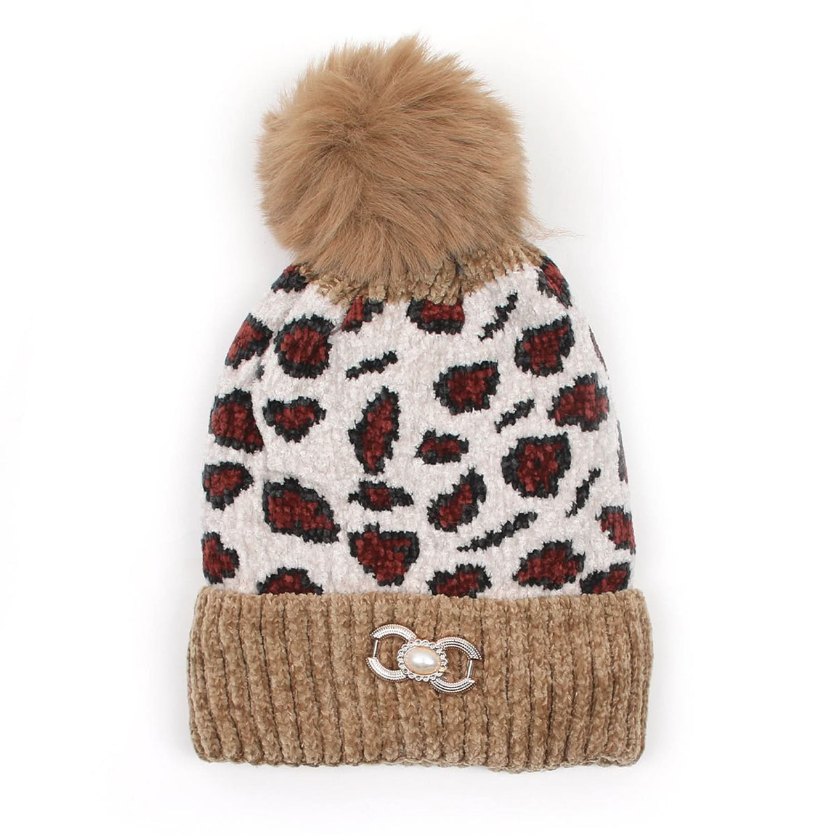 Kids Woolen Cap - Light Brown, Boys Caps & Gloves, Chase Value, Chase Value