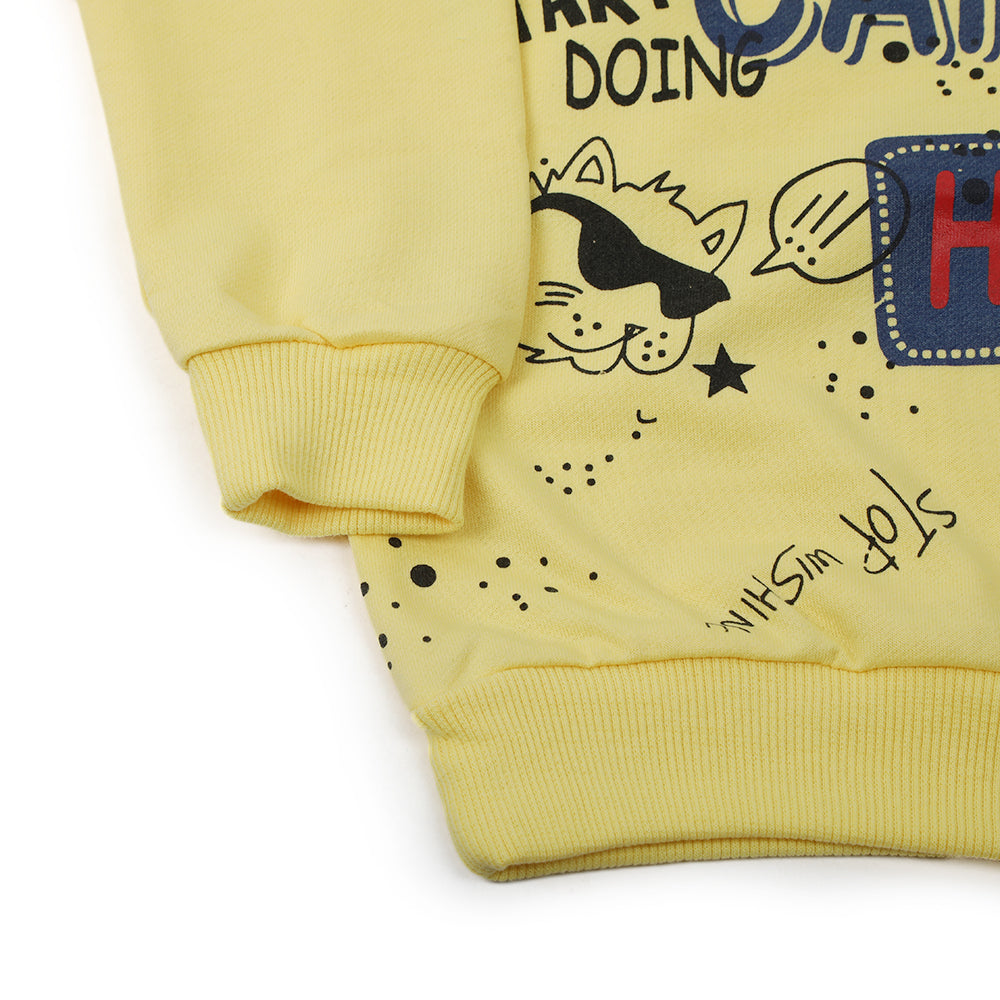 Boys Full Sleeves Hoodie - Yellow, Boys Hoodies & Sweat Shirts, Chase Value, Chase Value