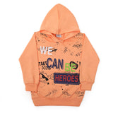 Boys Full Sleeves Hoodie - Peach, Boys Hoodies & Sweat Shirts, Chase Value, Chase Value