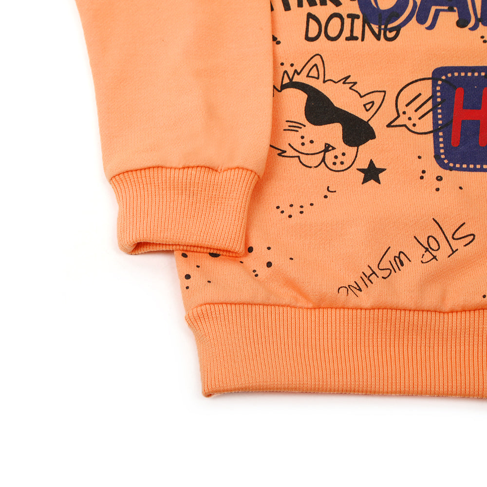 Boys Full Sleeves Hoodie - Peach, Boys Hoodies & Sweat Shirts, Chase Value, Chase Value
