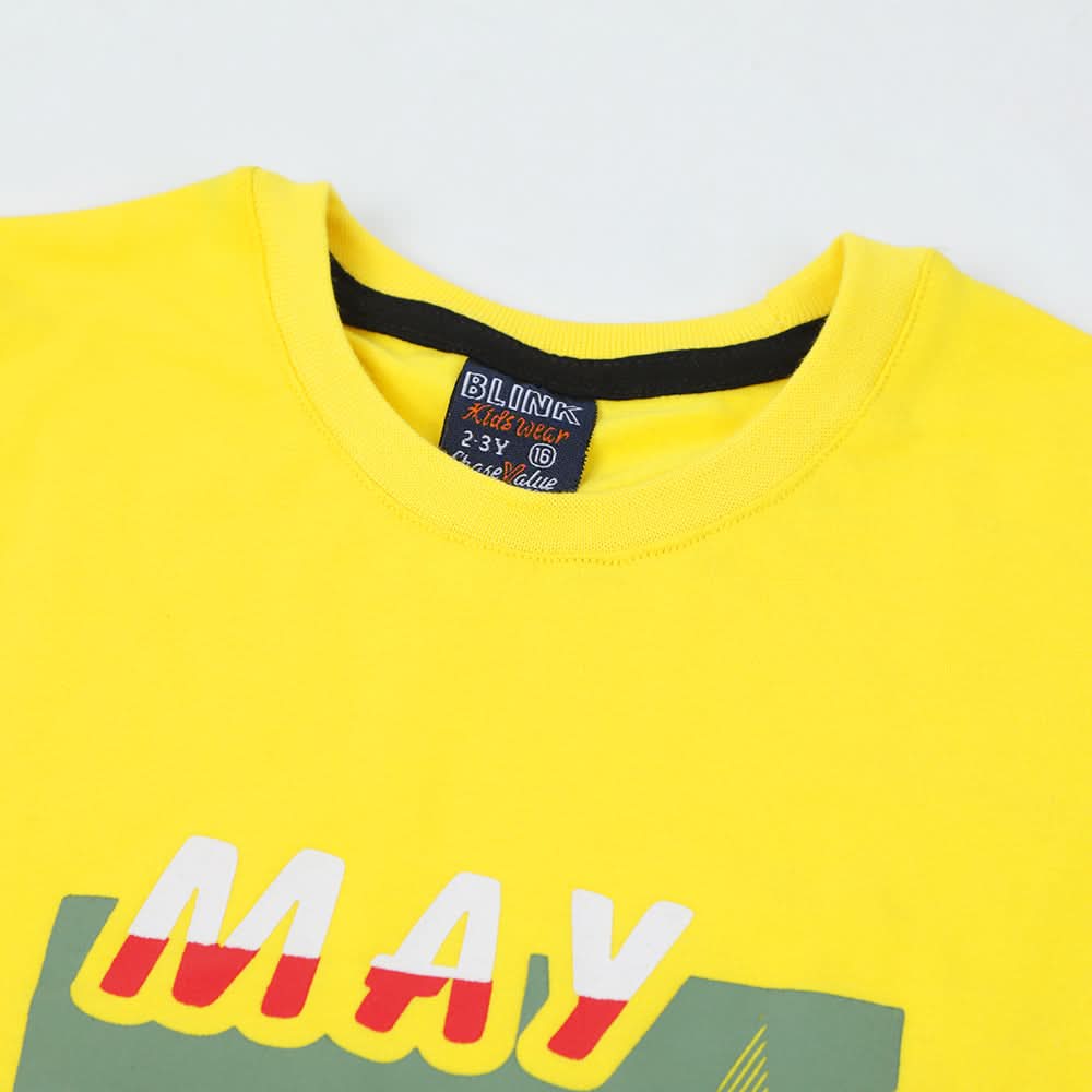 Boys Half Sleeves Suit - Yellow, Boys Sets & Suits, Chase Value, Chase Value