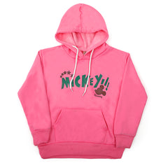 Girls Full Sleeves Hoodie T-Shirt - Pink