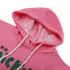 Girls Full Sleeves Hoodie T-Shirt - Pink