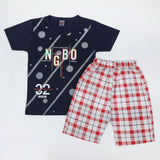 Boys Half Sleeves Suit - Navy Blue, Boys Sets & Suits, Chase Value, Chase Value