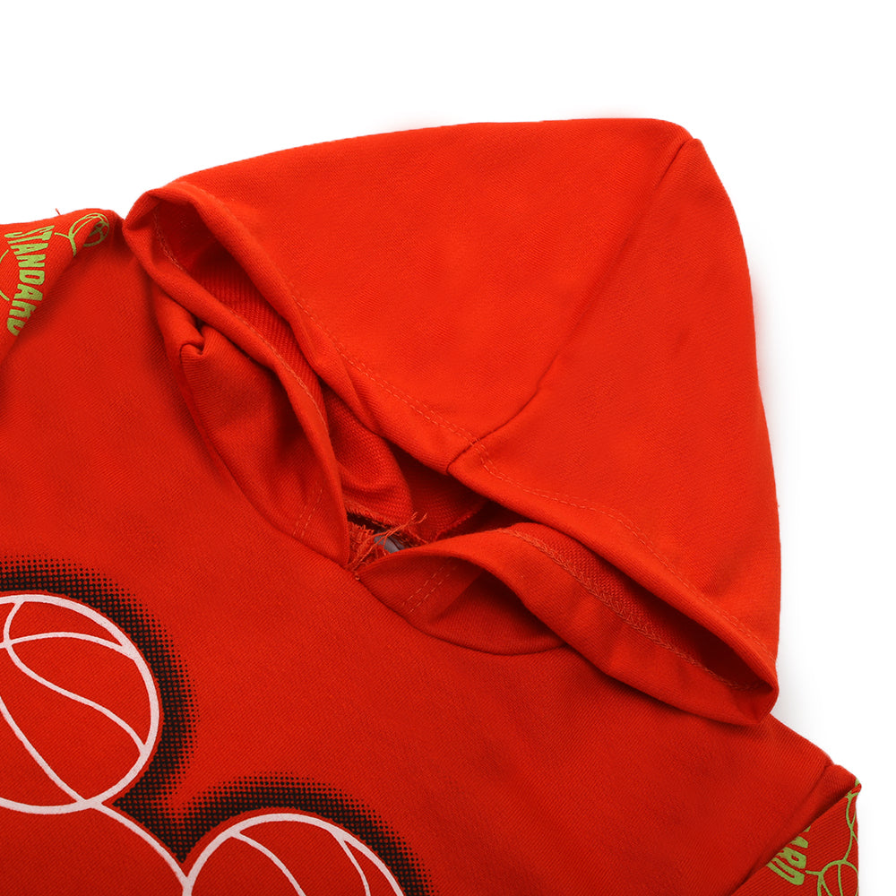 Boys Full Sleeves Hoodie - Orange, Boys Hoodies & Sweat Shirts, Chase Value, Chase Value