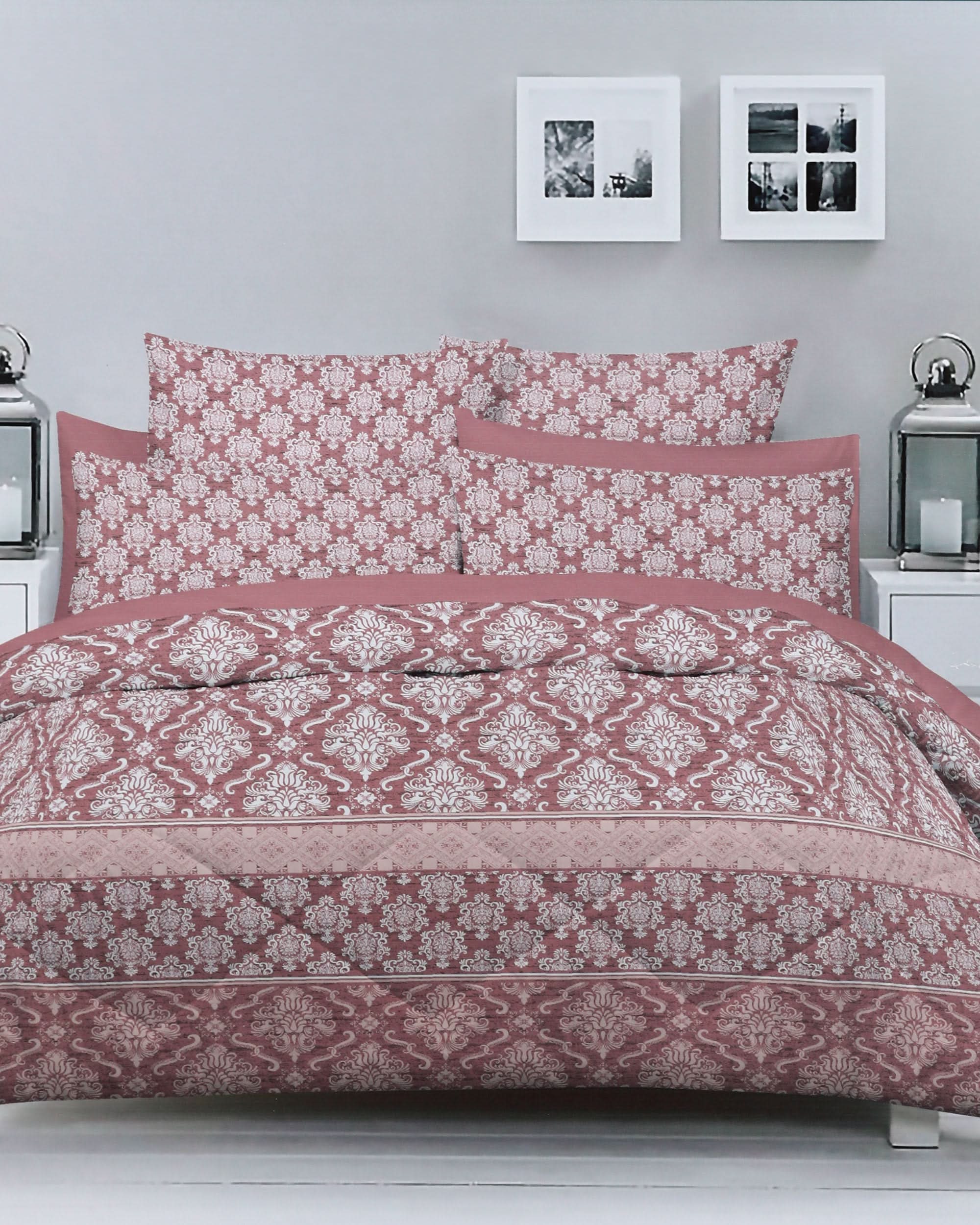 Double Bedsheet 90×94 – Salonika, Double Size Bed Sheet, Chase Value, Chase Value