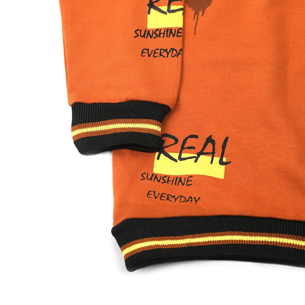 Boys Full Sleeves Hoodie - Rust, Boys Hoodies & Sweat Shirts, Chase Value, Chase Value