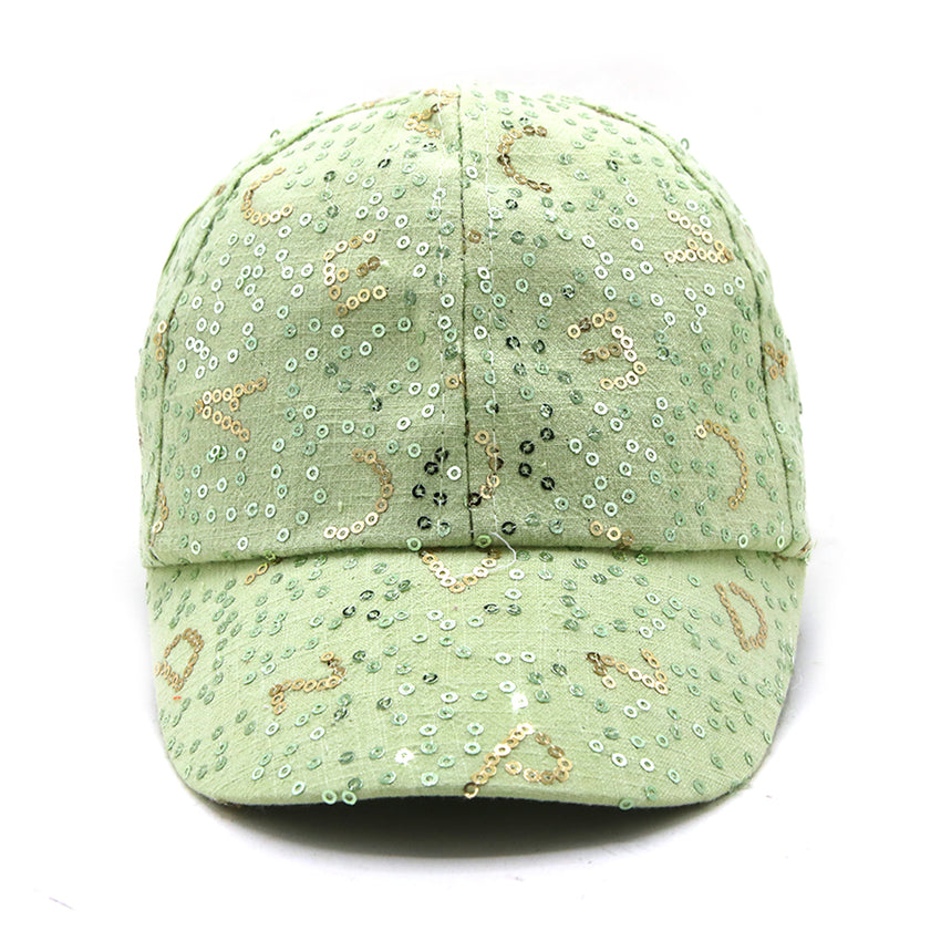 Girls P Cap - Light Green