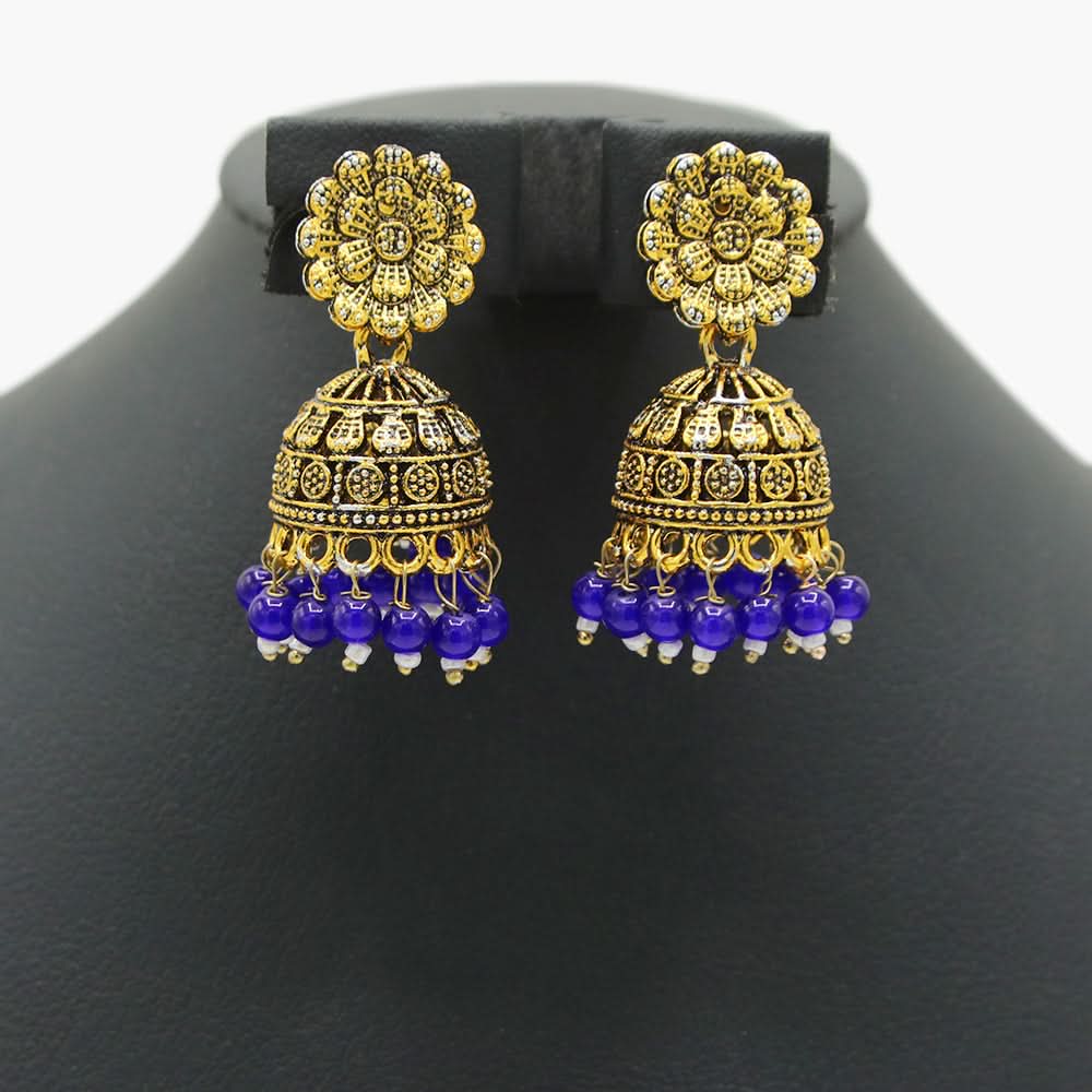 Women's Jumki - Blue, Women Earrings & Tops, Chase Value, Chase Value