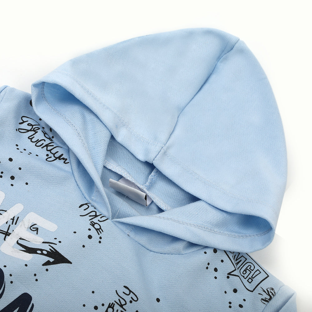 Boys Full Sleeves Hoodie - Sky Blue, Boys Hoodies & Sweat Shirts, Chase Value, Chase Value