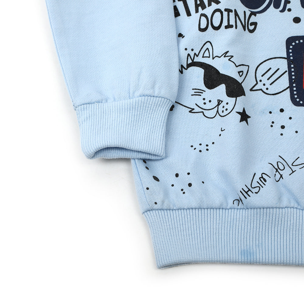 Boys Full Sleeves Hoodie - Sky Blue, Boys Hoodies & Sweat Shirts, Chase Value, Chase Value