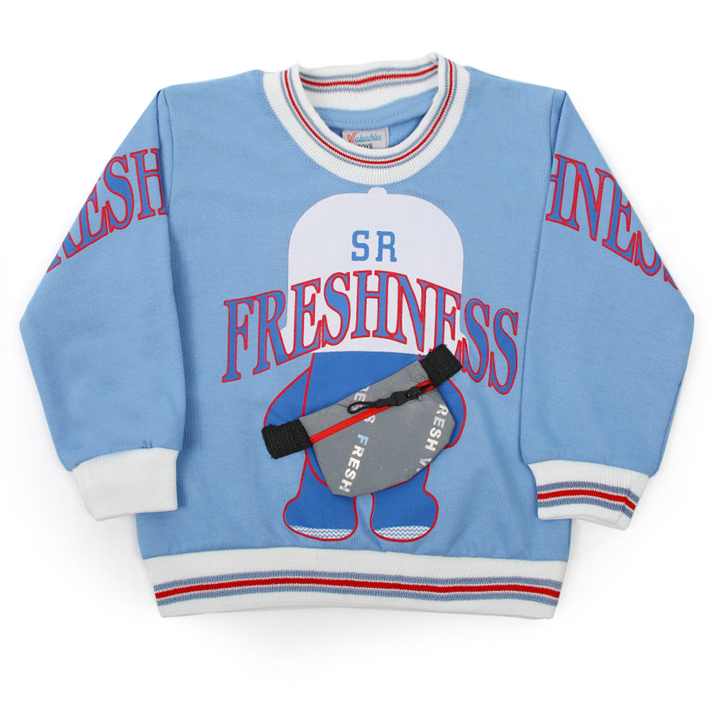 Boys Full Sleeves SweatShirt - Blue, Boys Hoodies & Sweat Shirts, Chase Value, Chase Value