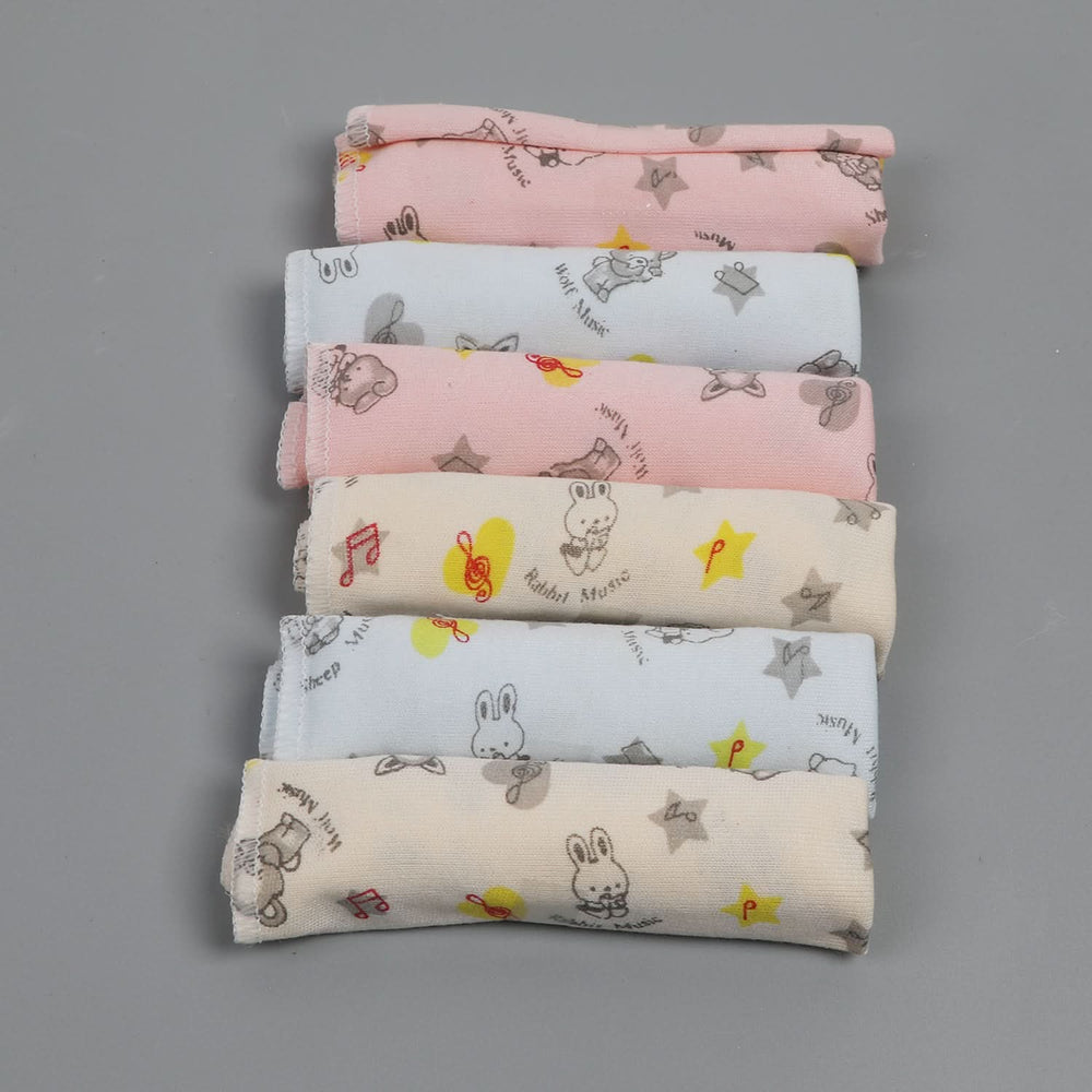 Valuable Roll Face Towel pack of 6 - Multi Color, Face Towels, Chase Value, Chase Value