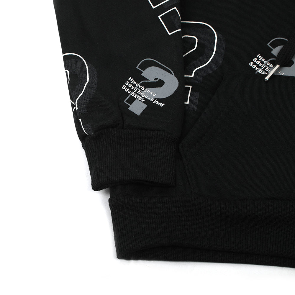 Boys Full Sleeves Hoodie - Black, Boys Hoodies & Sweat Shirts, Chase Value, Chase Value