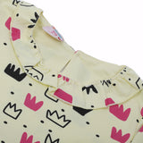 Girls Full Sleeves Frock - Lemon, Girls Frocks, Chase Value, Chase Value