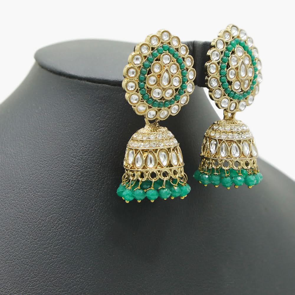 Women's Jumki - Green, Women Earrings & Tops, Chase Value, Chase Value