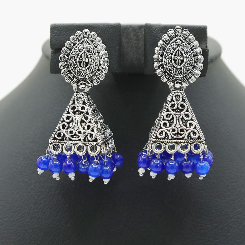 Women's Jumki - Blue, Women Earrings & Tops, Chase Value, Chase Value