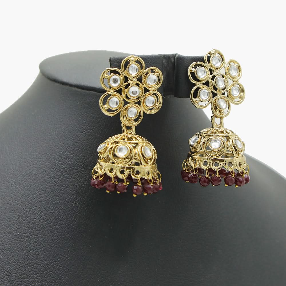 Women's Jumki - Maroon, Women Earrings & Tops, Chase Value, Chase Value