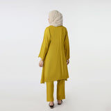 Women's Dyed Solid Co-Ord Set - Mustard, Women Co-Ord Set, Chase Value, Chase Value