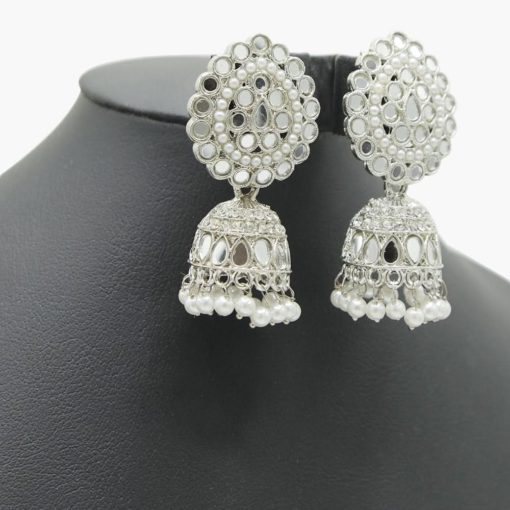 Women's Jumki - White, Women Earrings & Tops, Chase Value, Chase Value
