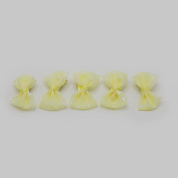 Fancy Hair Pin For Girls Pack Of 5 - Lemon