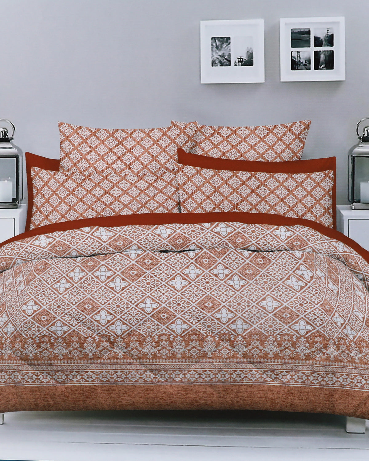 Double Bedsheet 90×94 – Salonika, Double Size Bed Sheet, Chase Value, Chase Value