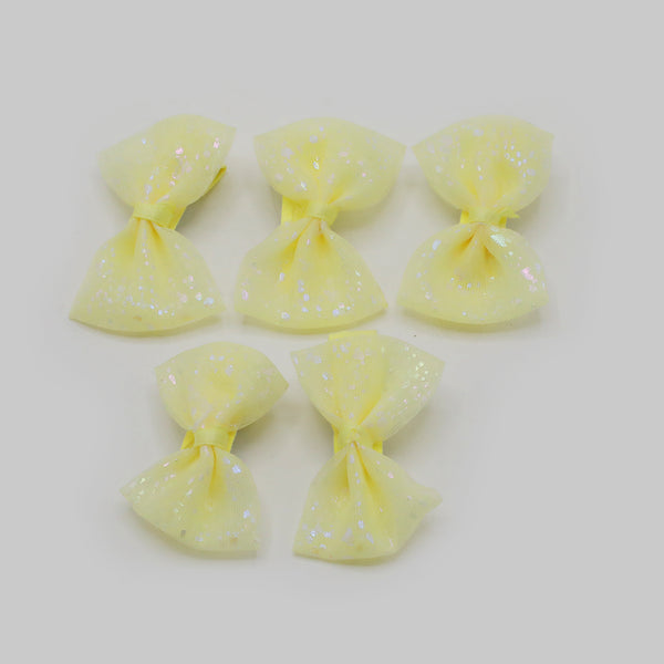 Fancy Hair Pin For Girls Pack Of 5 - Lemon