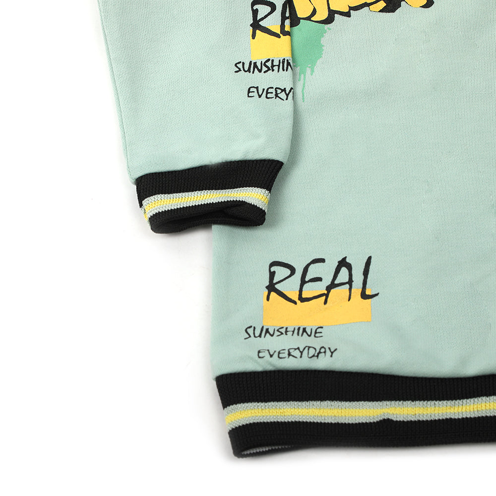 Boys Full Sleeves Hoodie - Cyan, Boys Hoodies & Sweat Shirts, Chase Value, Chase Value