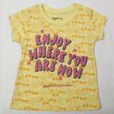 Girl's Half Sleeves T-Shirt - Yellow, Girls T-Shirts, Chase Value, Chase Value