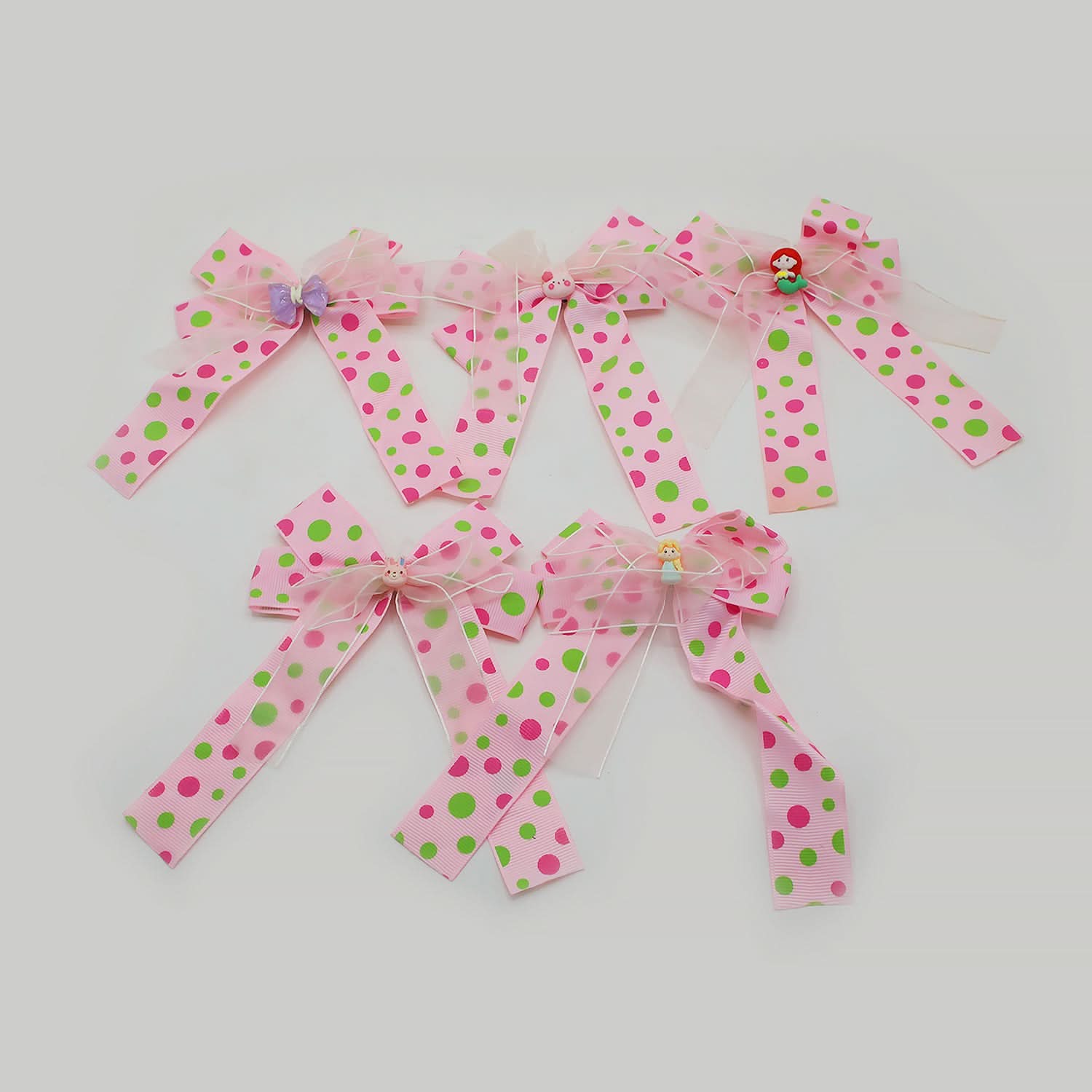 Fancy Hair Pin For Girls Pack Of 5 - Baby Pink, Girls Hair Accessories, Chase Value, Chase Value
