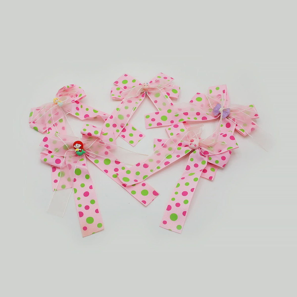 Fancy Hair Pin For Girls Pack Of 5 - Baby Pink, Girls Hair Accessories, Chase Value, Chase Value